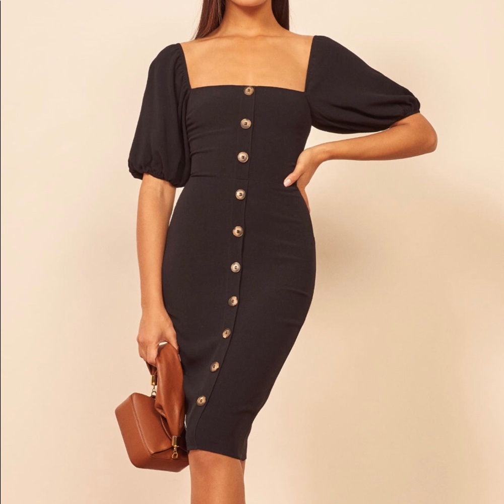 Reformation Charlize black dress NWOT